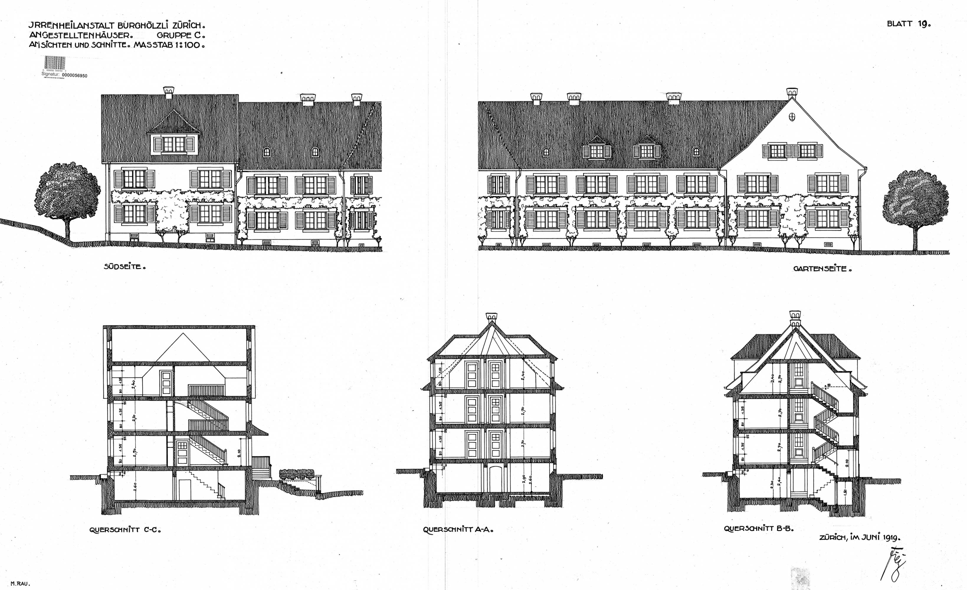 Angestelltenhäuser Burghölzli, Zürich ZH